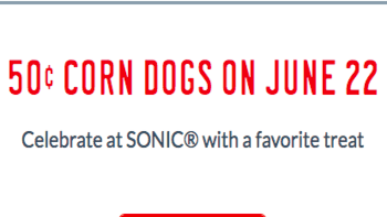 Sonic 50¢ Corn Dogs