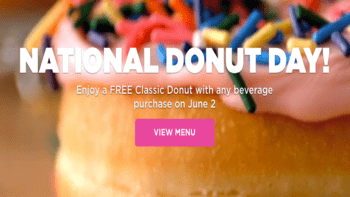 Dunkin’ Donuts Free Donut w/ Purchase