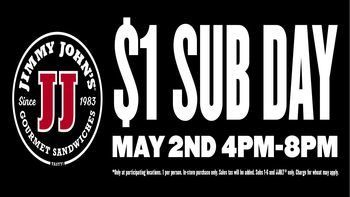 Jimmy John’s $1 Sub Day Deal