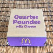 McDonald's Quarter Pounder with Cheese Box