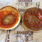 McDonald’s Double Hamburger Open Face