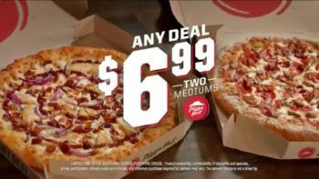 Pizza Hut $6.99 Two Medium, Any Toppings Pizza Deal