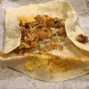 Taco Bell Beefy Fritos Burrito Inside