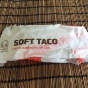 Taco Bell Breakfast Soft Taco Wrapper