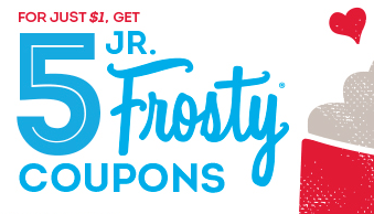 Wendy’s 5 Junior Frosty Coupons for $1