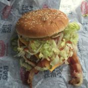 Checkers Bacon Checker Burger Inside